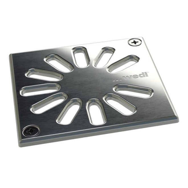 Wedi Fundo Fino Drain Grate 1.3 Square Screw-Fixed