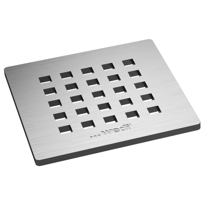 Wedi Fundo Fino Drain Grate 5.1 Square Solid Stainless Steel