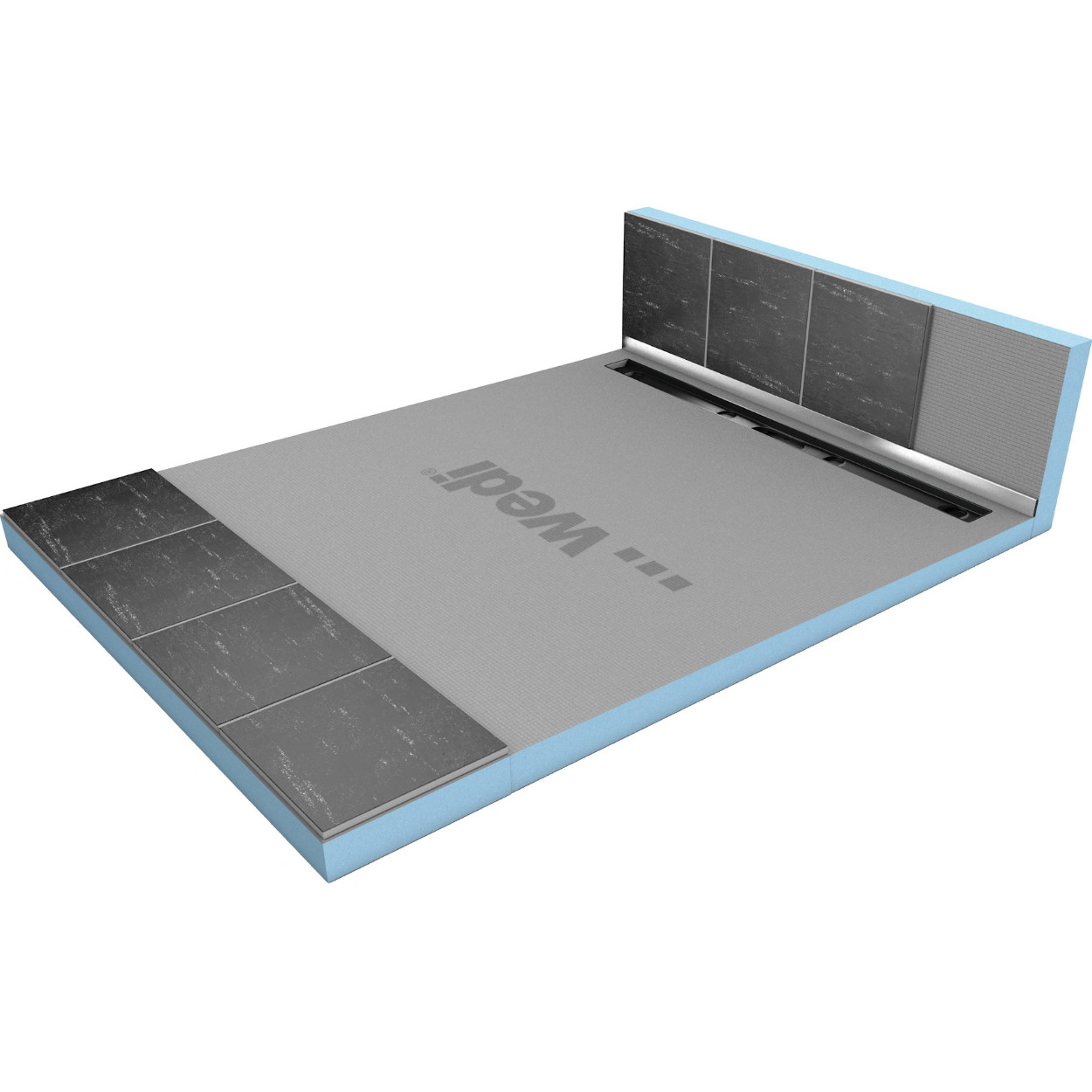 Wedi Fundo Riolito Neo / Plano Linea end profile 1200mm