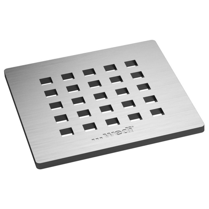 Wedi Fundo Fino Drain Grate 5.1 Square Solid Stainless Steel
