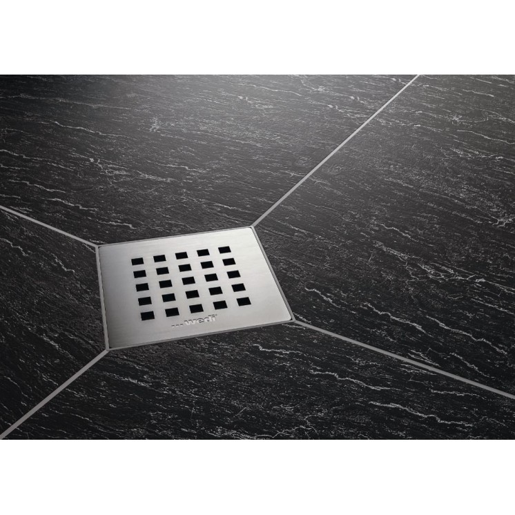 Wedi Fundo Fino Drain Grate 5.1 Square Solid Stainless Steel