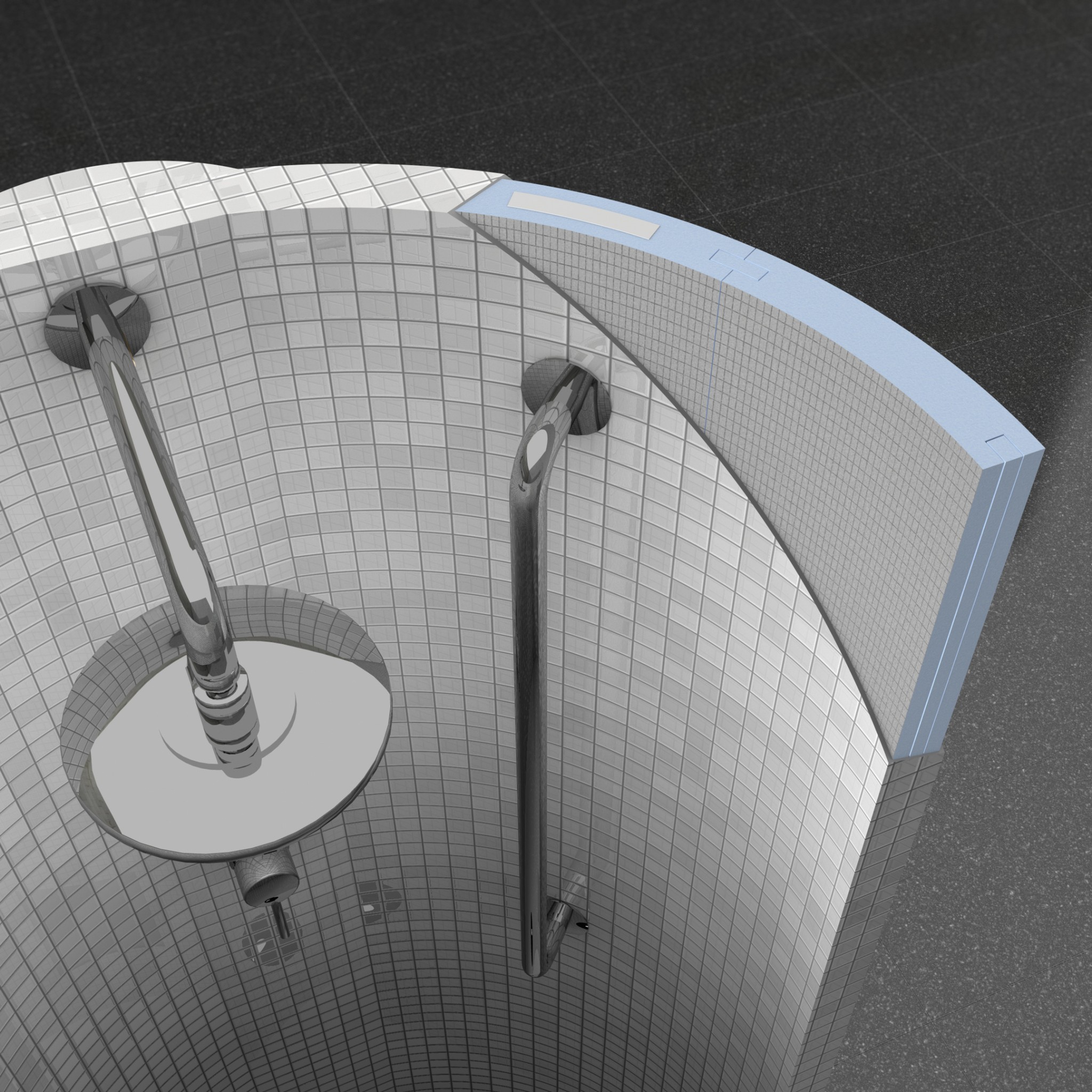 Wedi Fundo Trollo Libero Freestanding Walk-In Shower