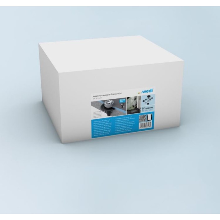 Wedi Fundo point drain vertical DN 50 round